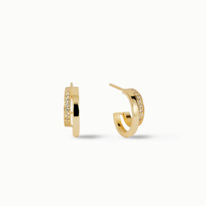 Double Pave Hoops