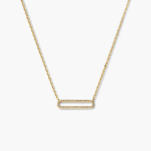 Pave Frame Necklace